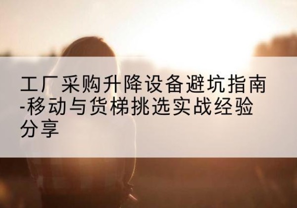 连州移动式升降机怎么选-工厂采购升降设备避坑指南-移动与货梯挑选实战经验分享
